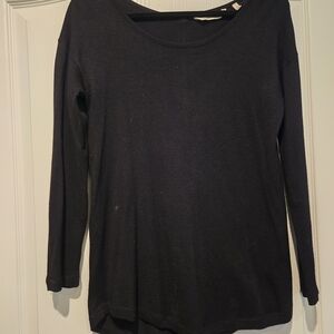 Soft Surroundings Black Long Sleeve Top
